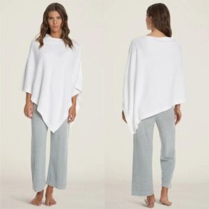 Barefoot Dreams CozyChic Ultra Lite White Ponch